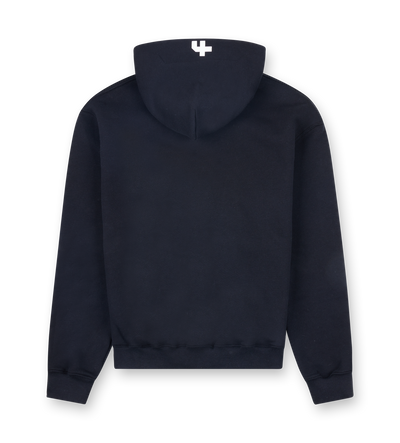 Outline Zip Up Hoodie Zwart