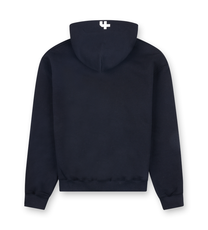 Outline Zip Up Hoodie Zwart