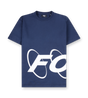Big Circles T-shirt Marineblauw