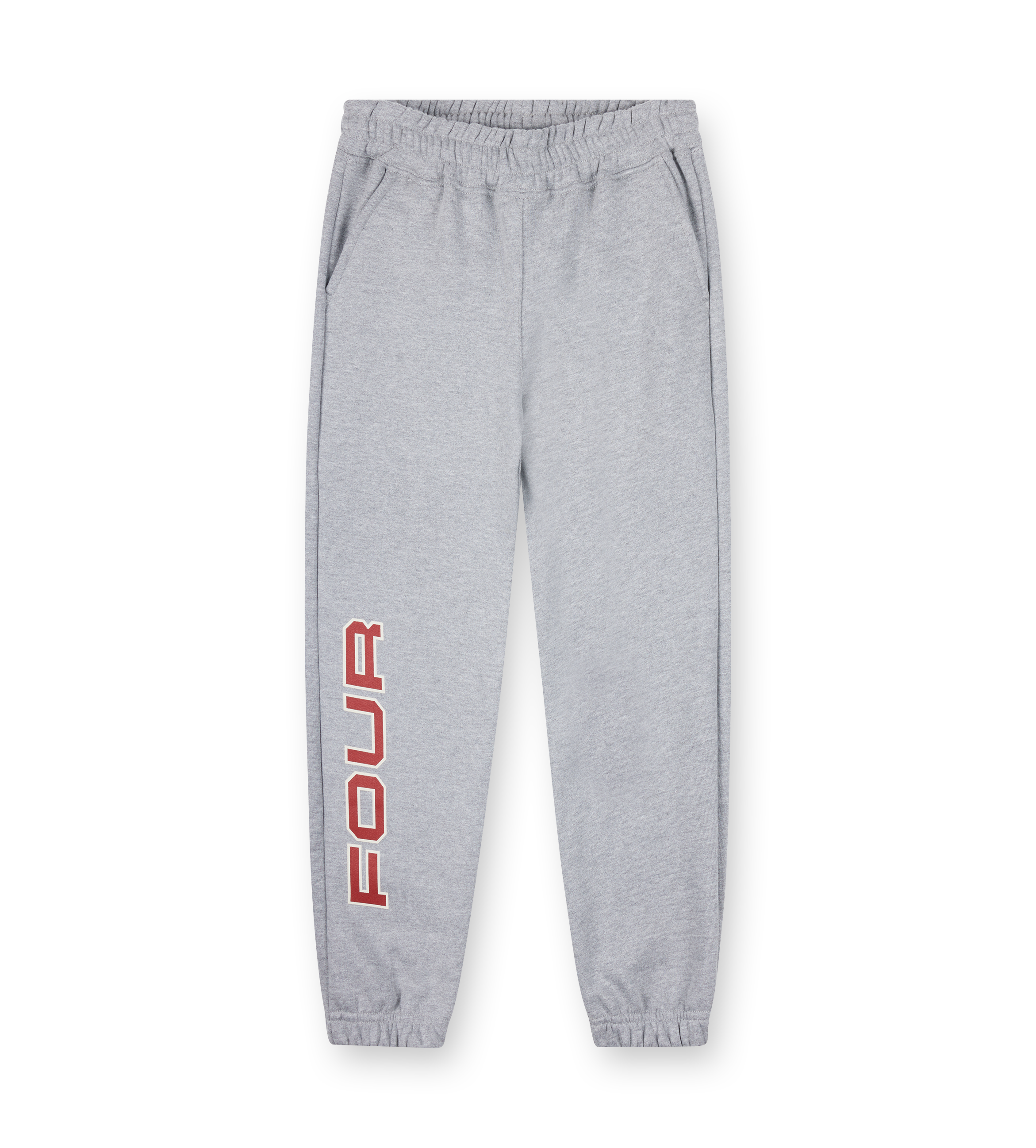 Bold Straight Leg Geboeid Grijs Melange