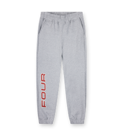 Bold Straight Leg Cuffed Grey Melange