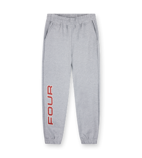 Bold Straight Leg Cuffed Grey Melange