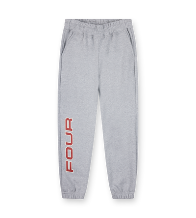Bold Straight Leg Cuffed Grijs Melange