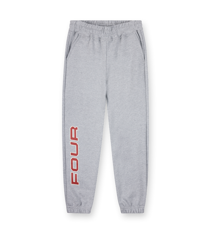 Bold Straight Leg Cuffed Grey Melange