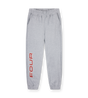 Bold Straight Leg Cuffed Grey Melange