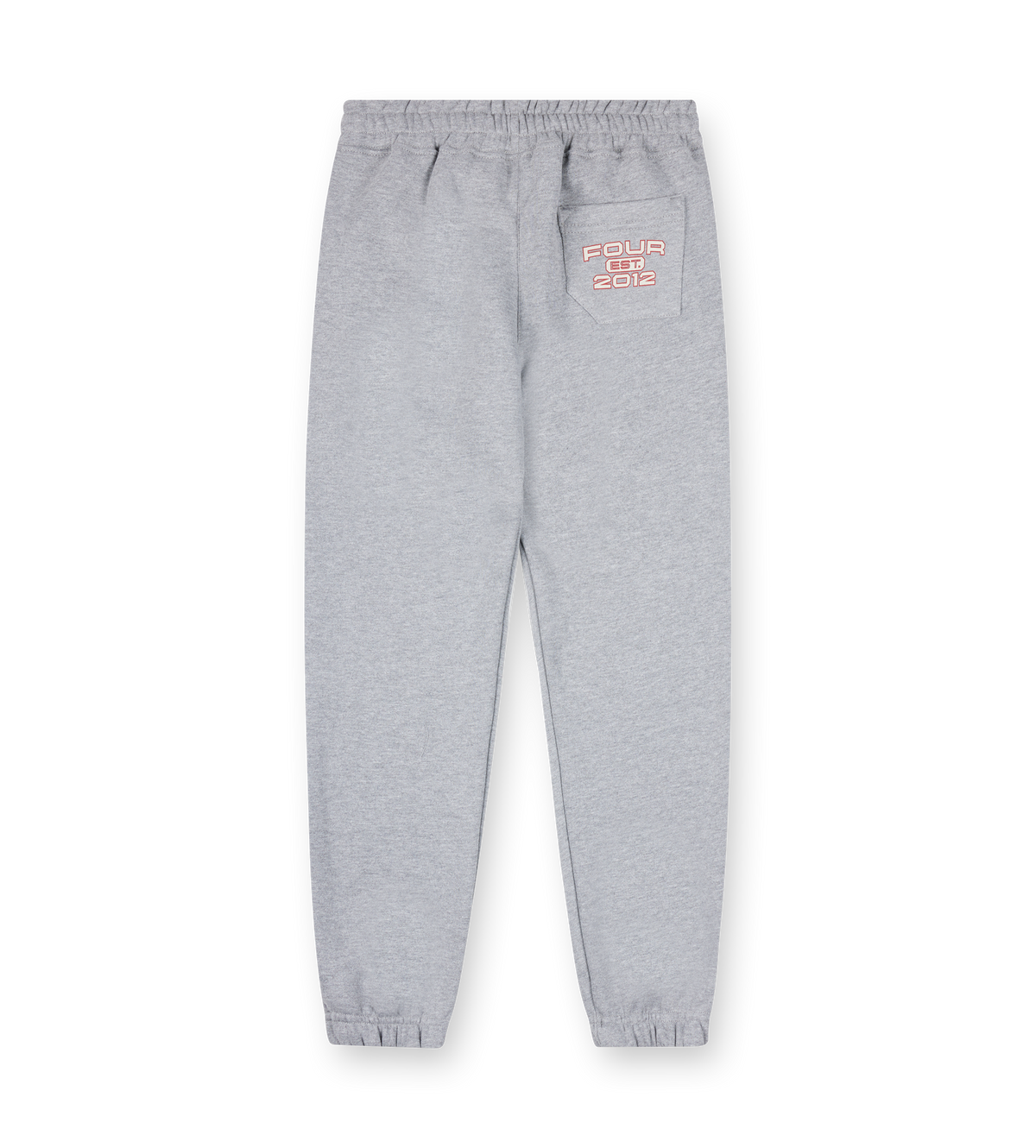 Bold Straight Leg Cuffed Grijs Melange