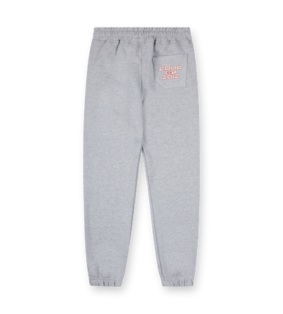 Bold Straight Leg Cuffed Grijs Melange