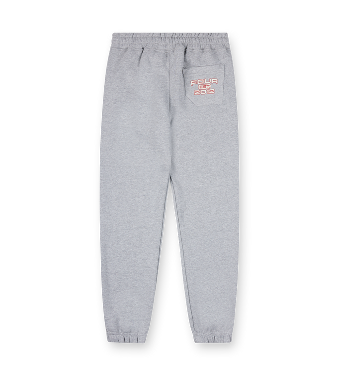 Bold Straight Leg Cuffed Grey Melange