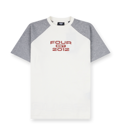 Bold Raglan T-shirt Cannoli Cream/ Grey Melange