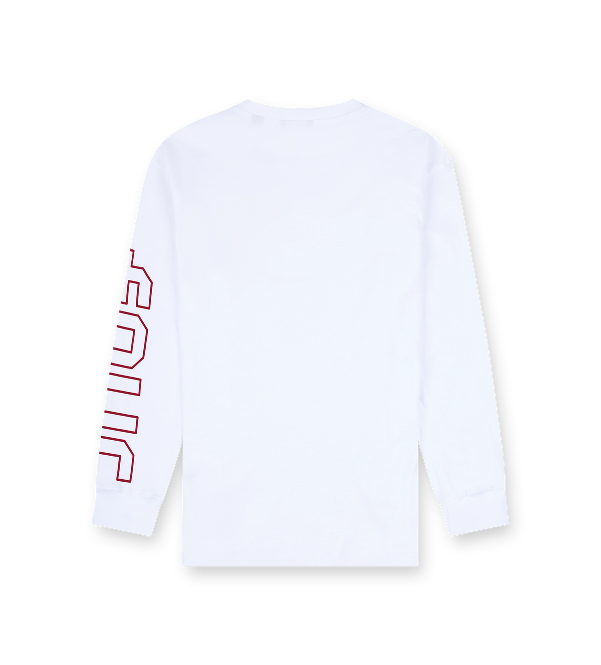 Outline Longsleeve Cuffed wit/savvy rood