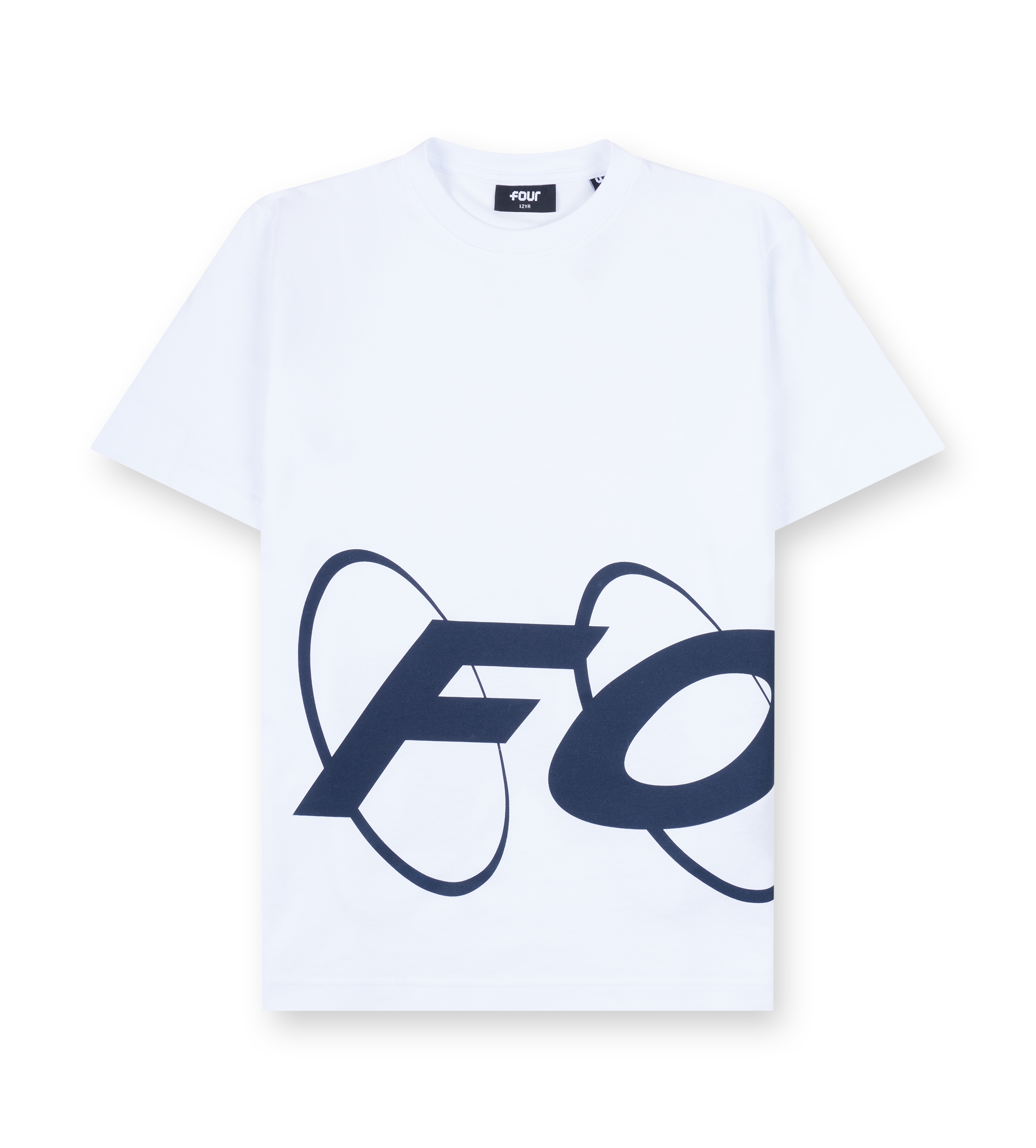 Big Circles T-shirt White/ Marine Blue