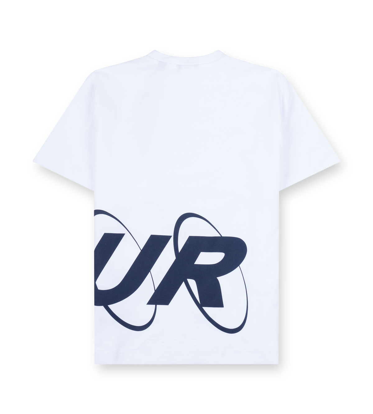 Big Circles T-shirt Wit/Marineblauw
