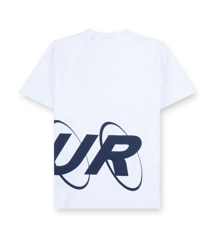 Big Circles T-shirt Wit/Marineblauw