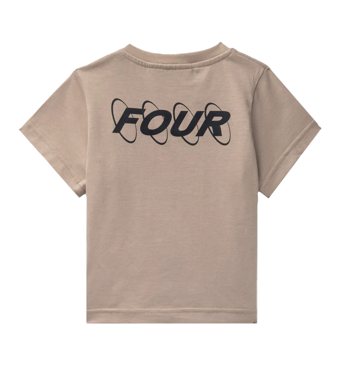 FOUR Baby Circles Logo T-shirt in Vintage Khaki