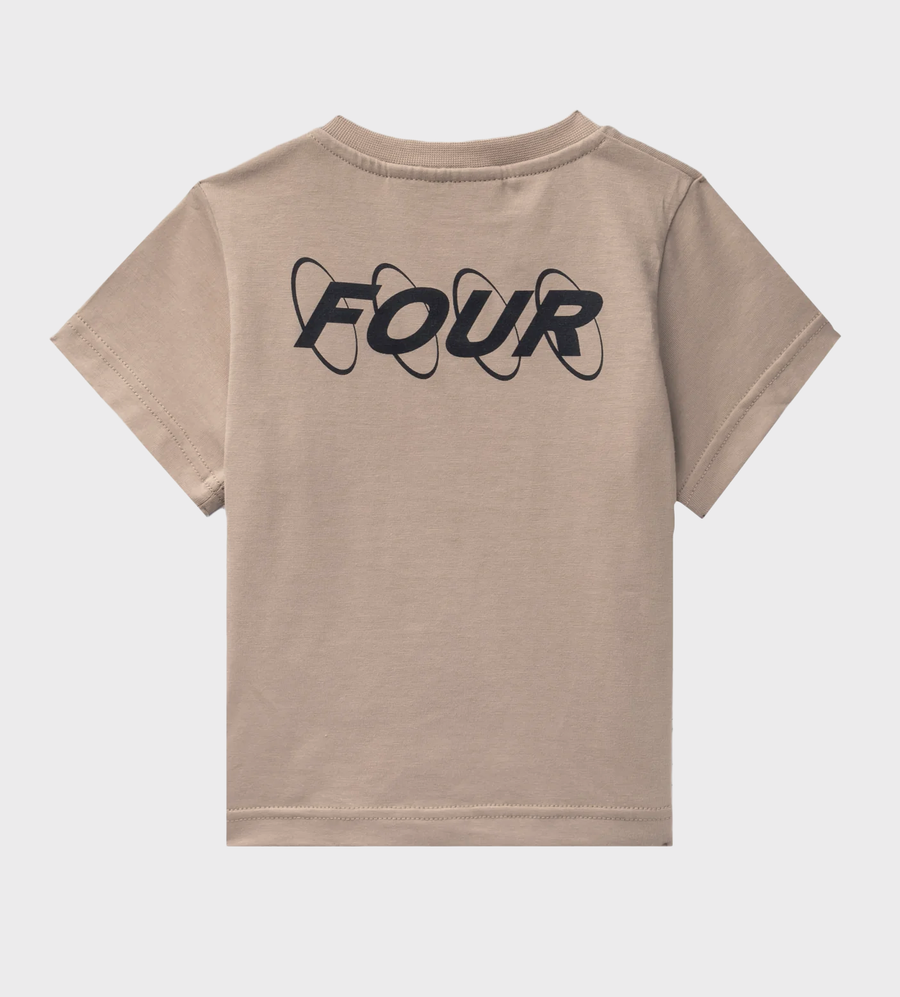 FOUR Baby Circles Logo T-shirt in Vintage Khaki