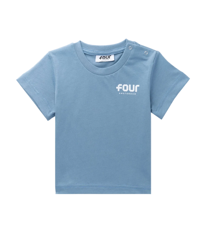 FOUR Baby Logo T-shirt in Celeste