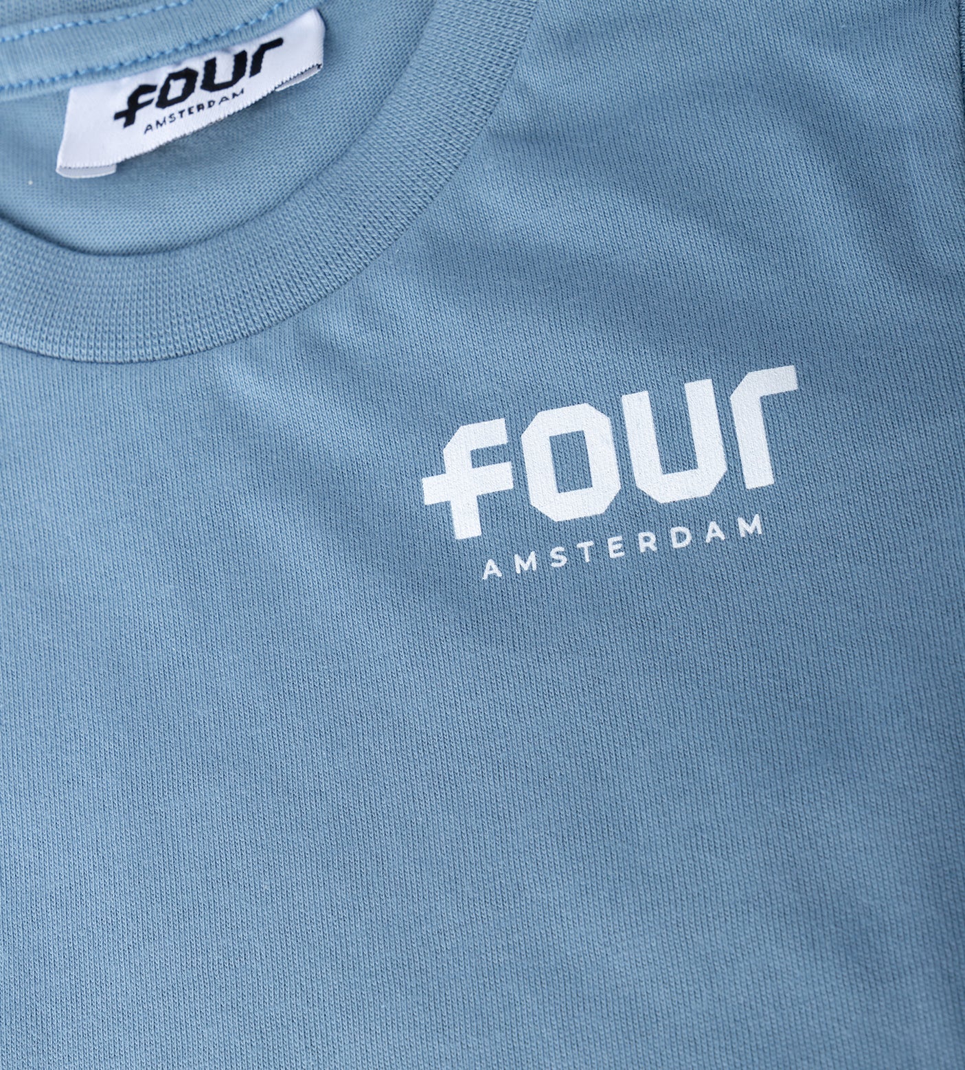 FOUR Baby Logo T-shirt in Celeste
