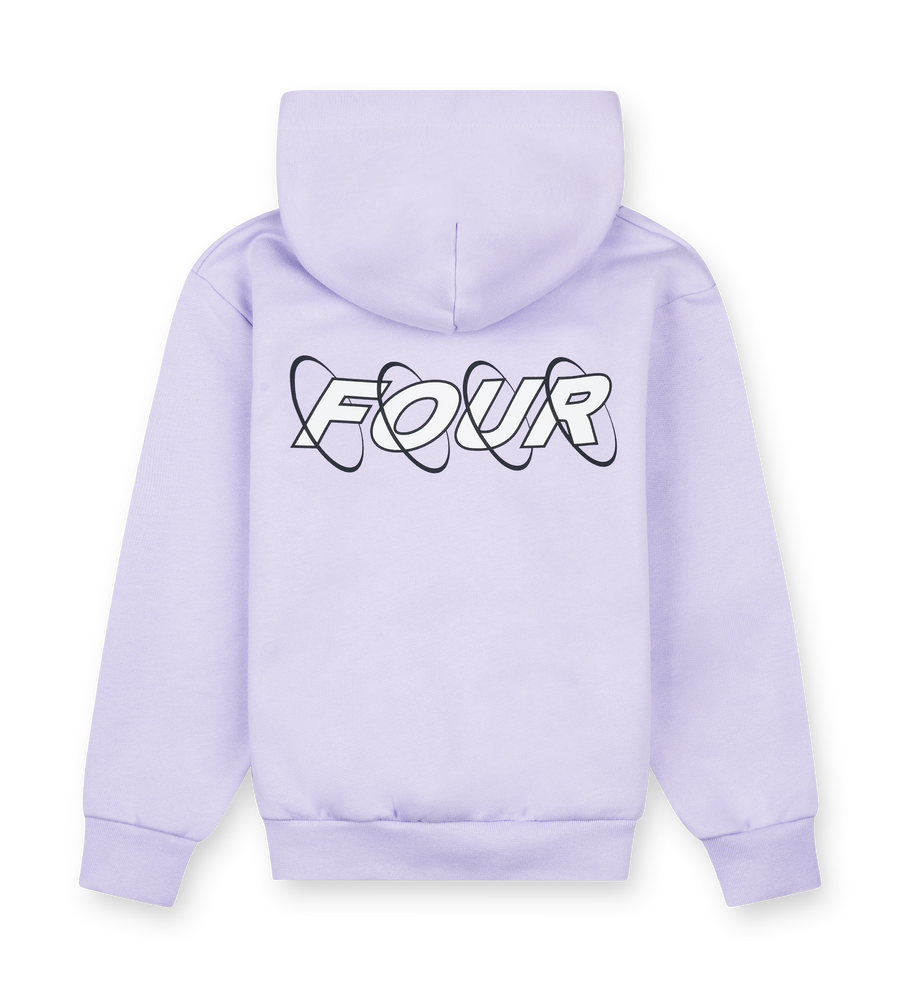 FOUR Circles Hoodie in Pastel Lilac/ White