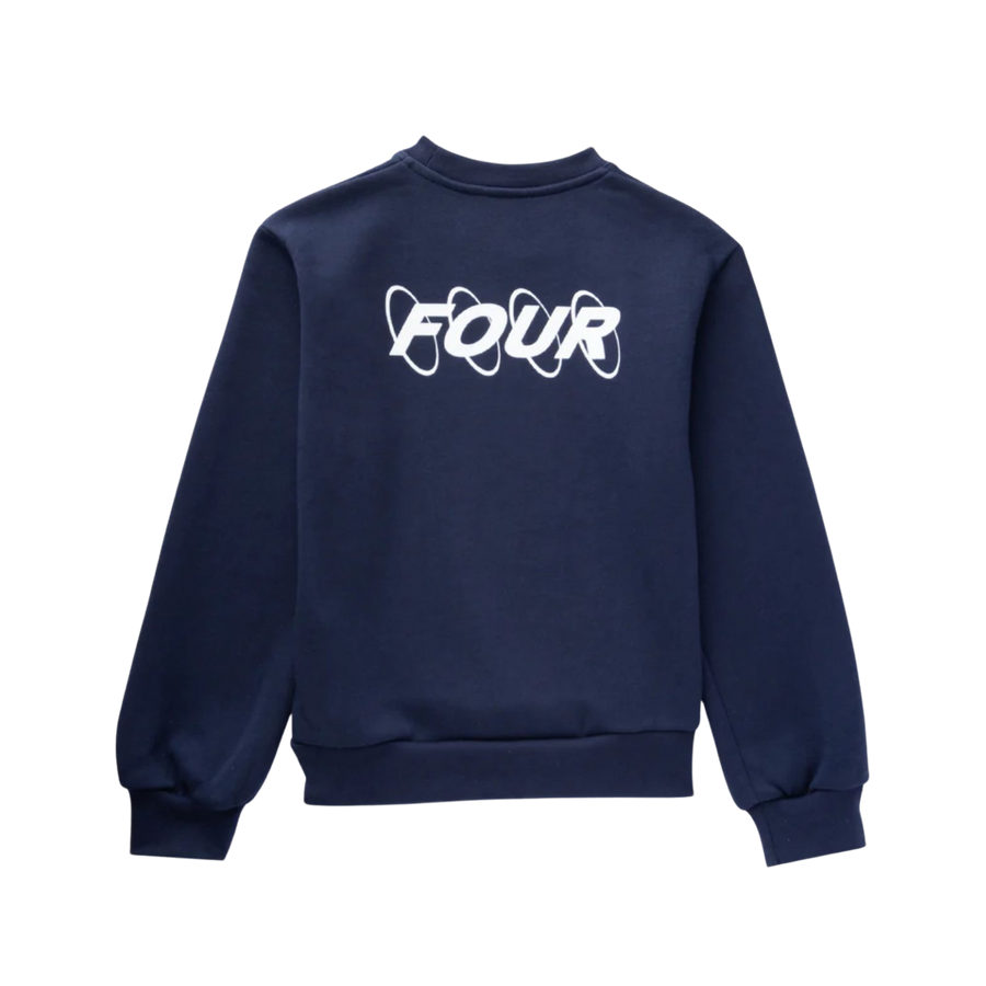 FOUR Circles Logo Crewneck Marine Blue1