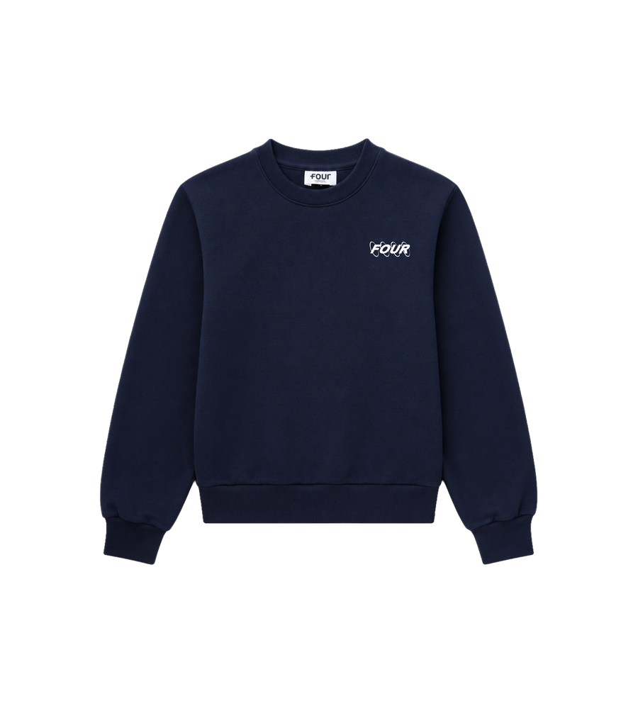 Circles Logo Crewneck Marineblauw