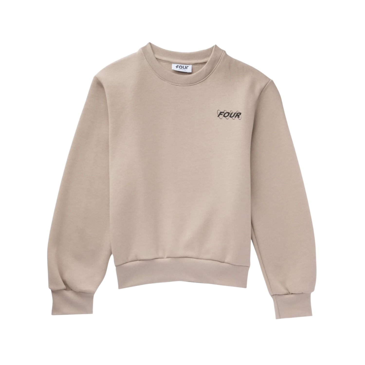 FOUR Circles Logo Crewneck in Vintage Khaki