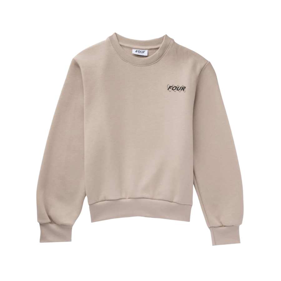FOUR Circles Logo Crewneck in Vintage Khaki