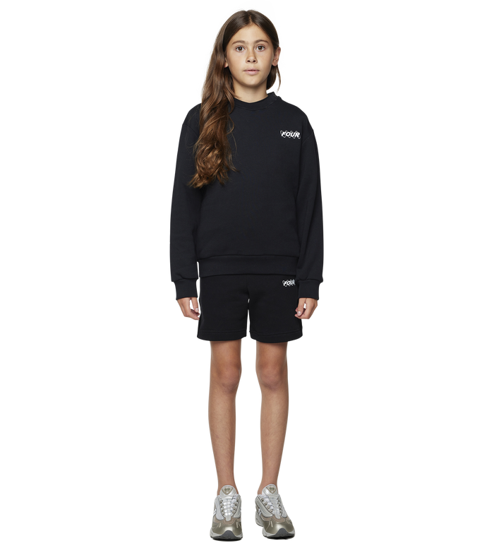 FOUR Circles Logo Crewneck in Black