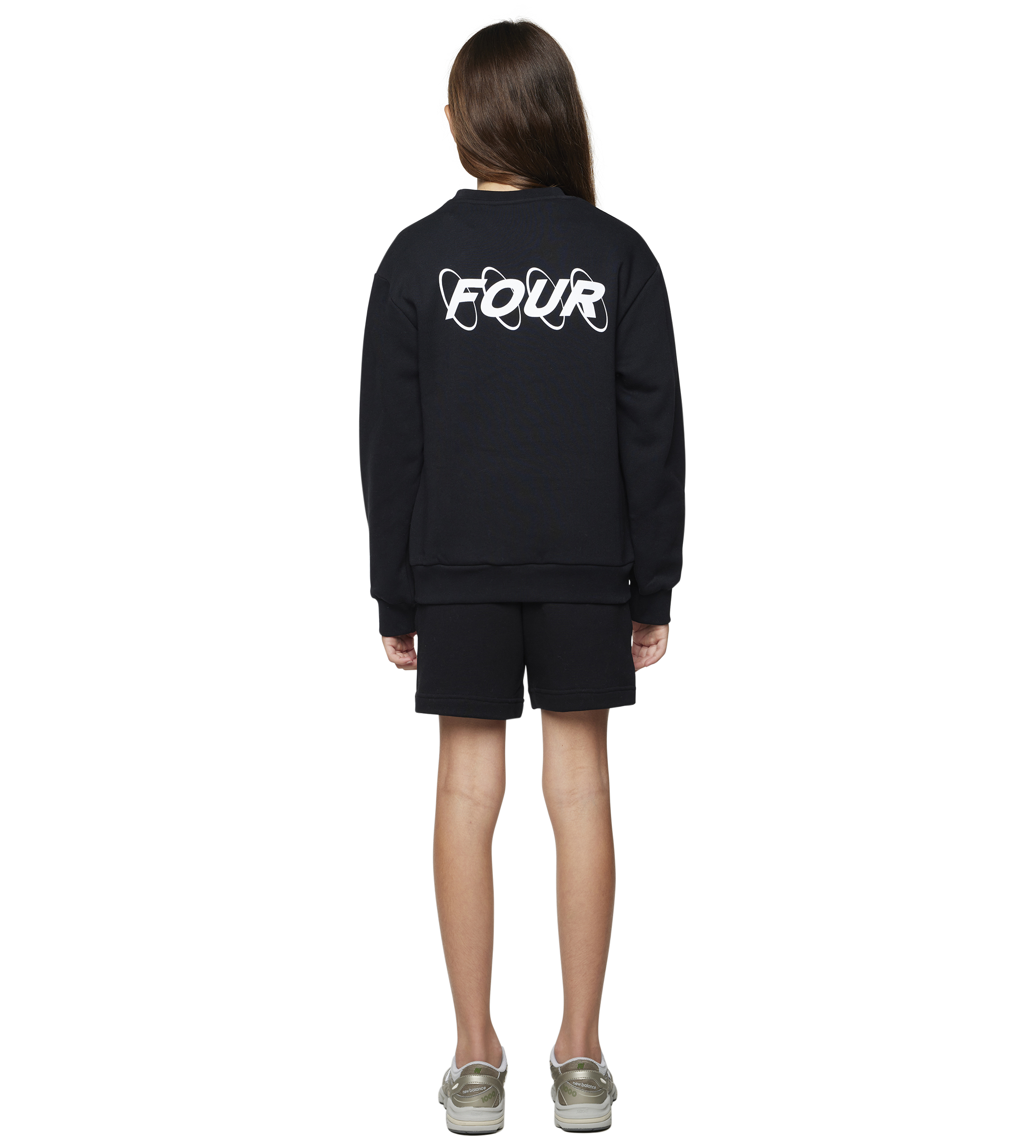 FOUR Circles Logo Crewneck in Black