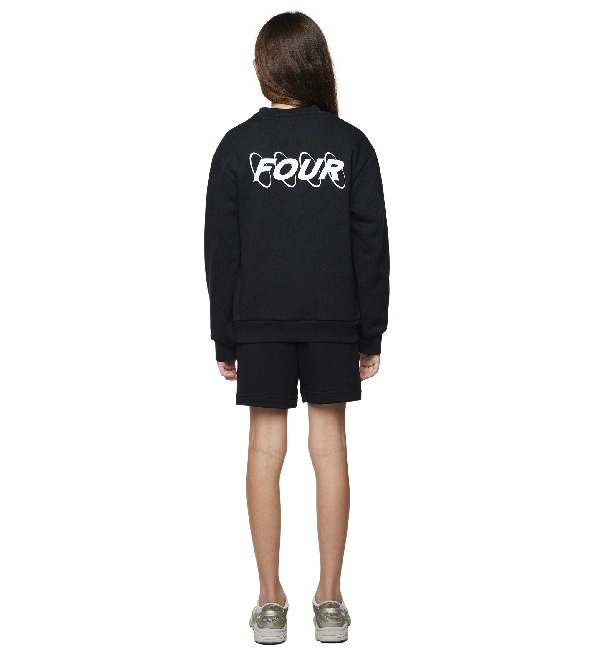 FOUR Circles Logo Crewneck in Black