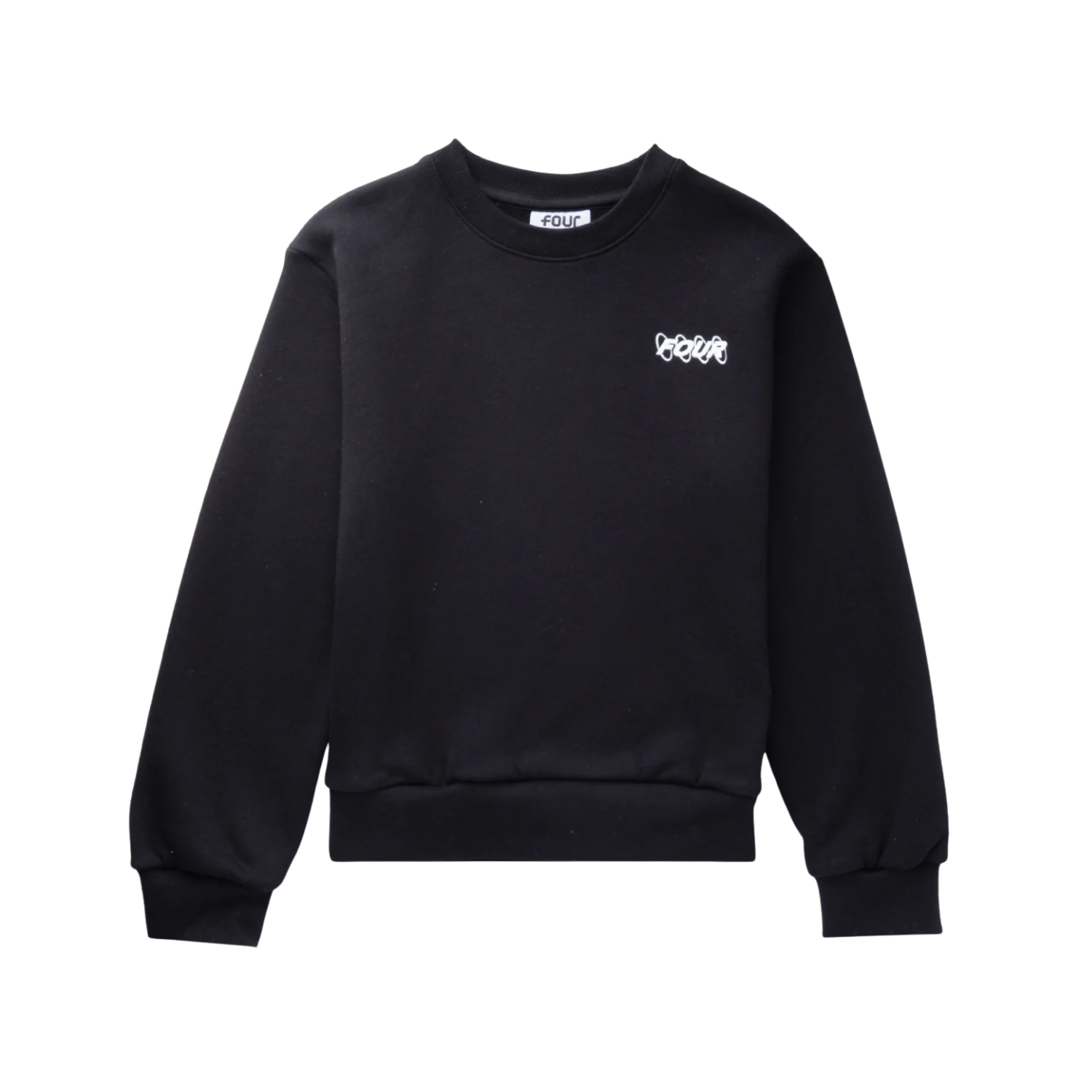 FOUR Circles Logo Crewneck in Black
