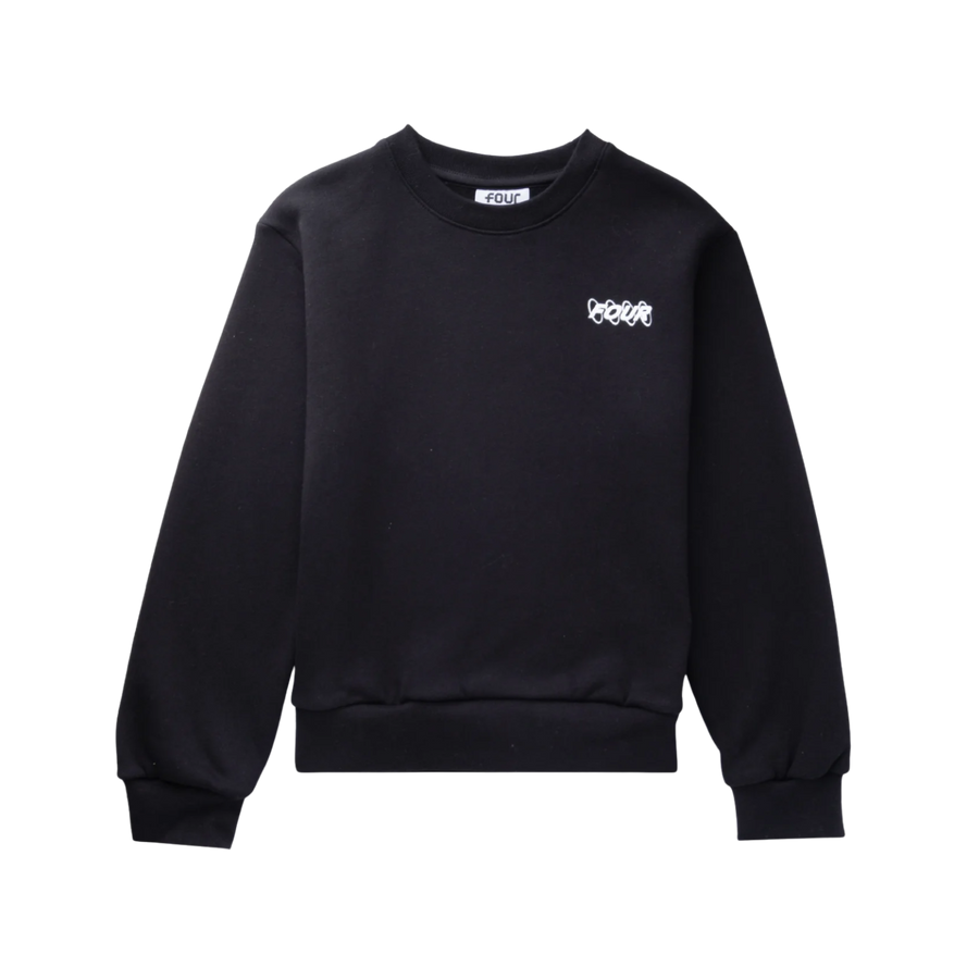 FOUR Circles Logo Crewneck in Black