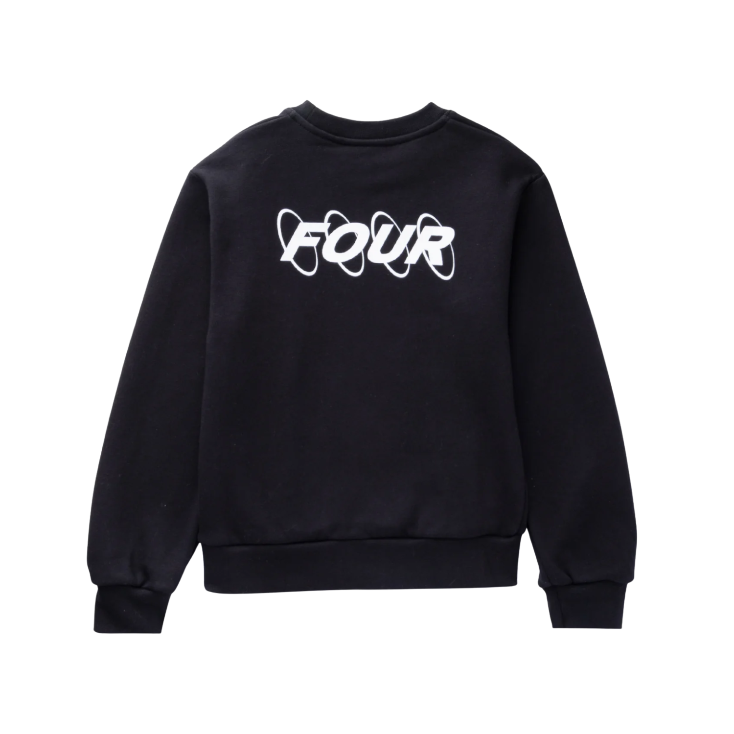 FOUR Circles Logo Crewneck in Black