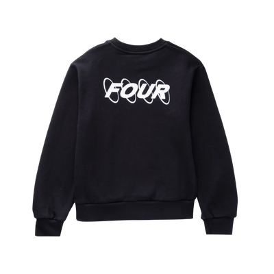 FOUR Circles Logo Crewneck in Black