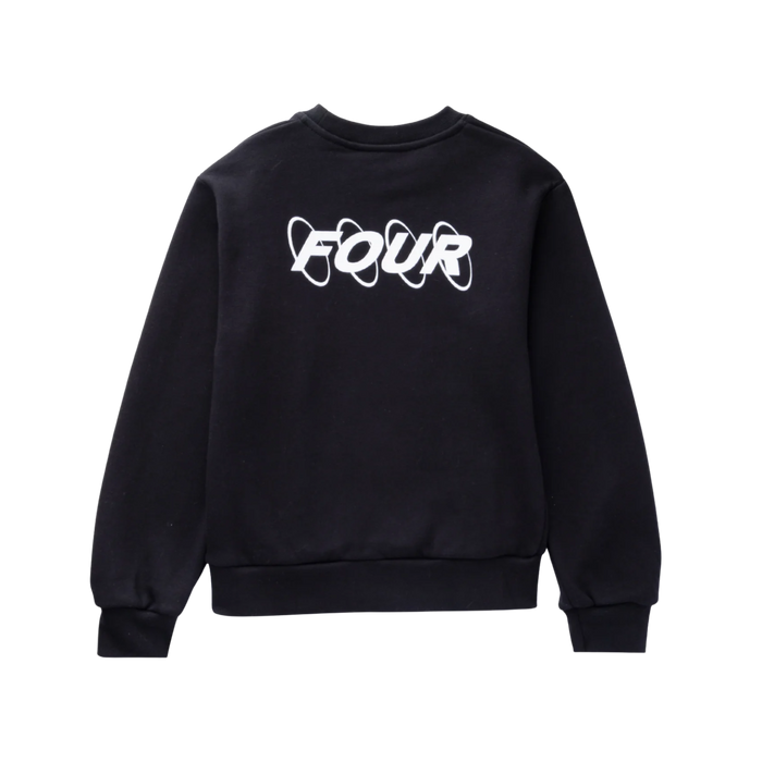 FOUR Circles Logo Crewneck in Black