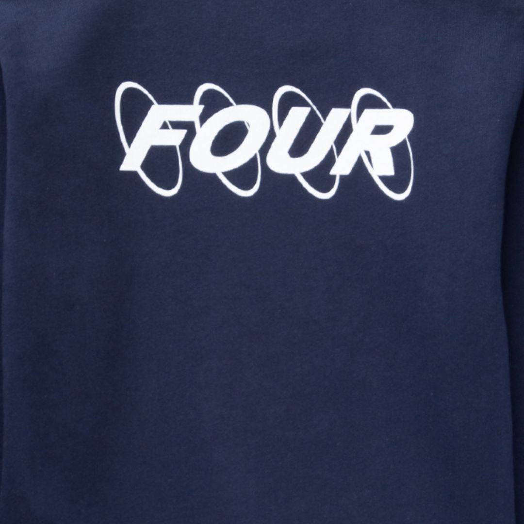 FOUR Circles Logo Crewneck in Marine Blue