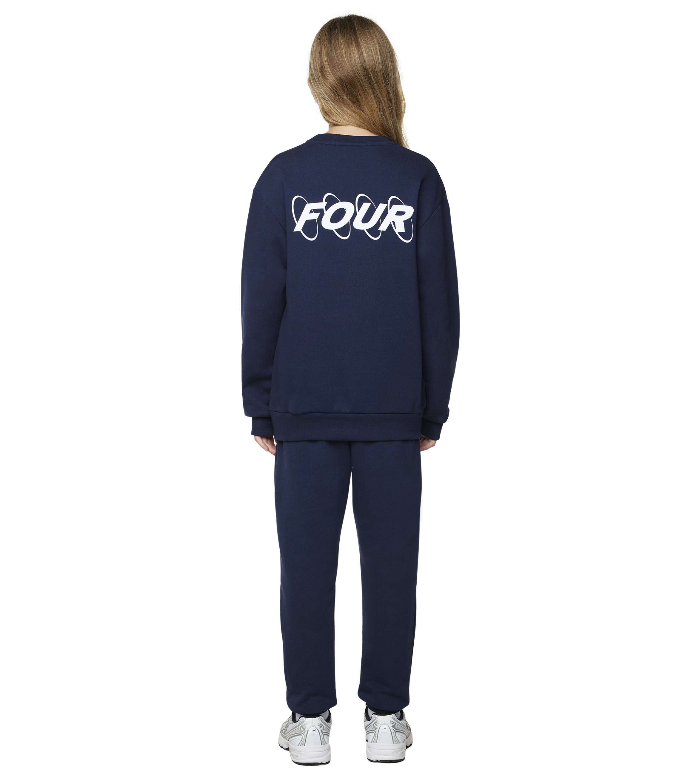 FOUR Circles Logo Crewneck in Marine Blue