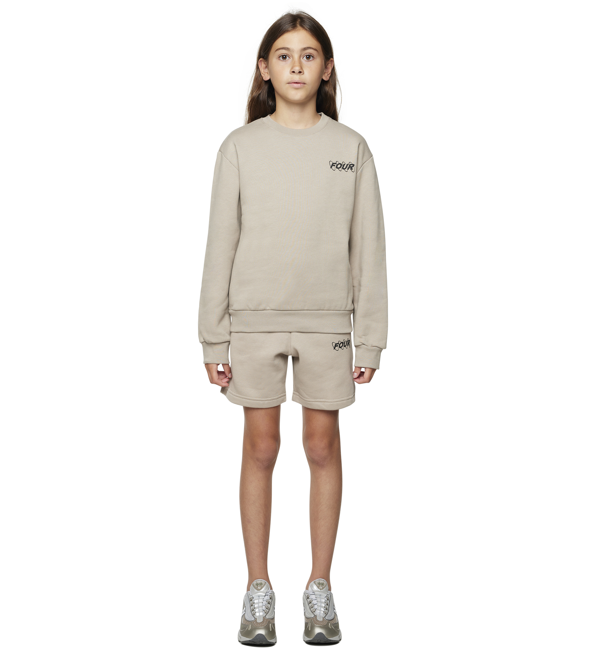 FOUR Circles Logo Crewneck in Vintage Khaki