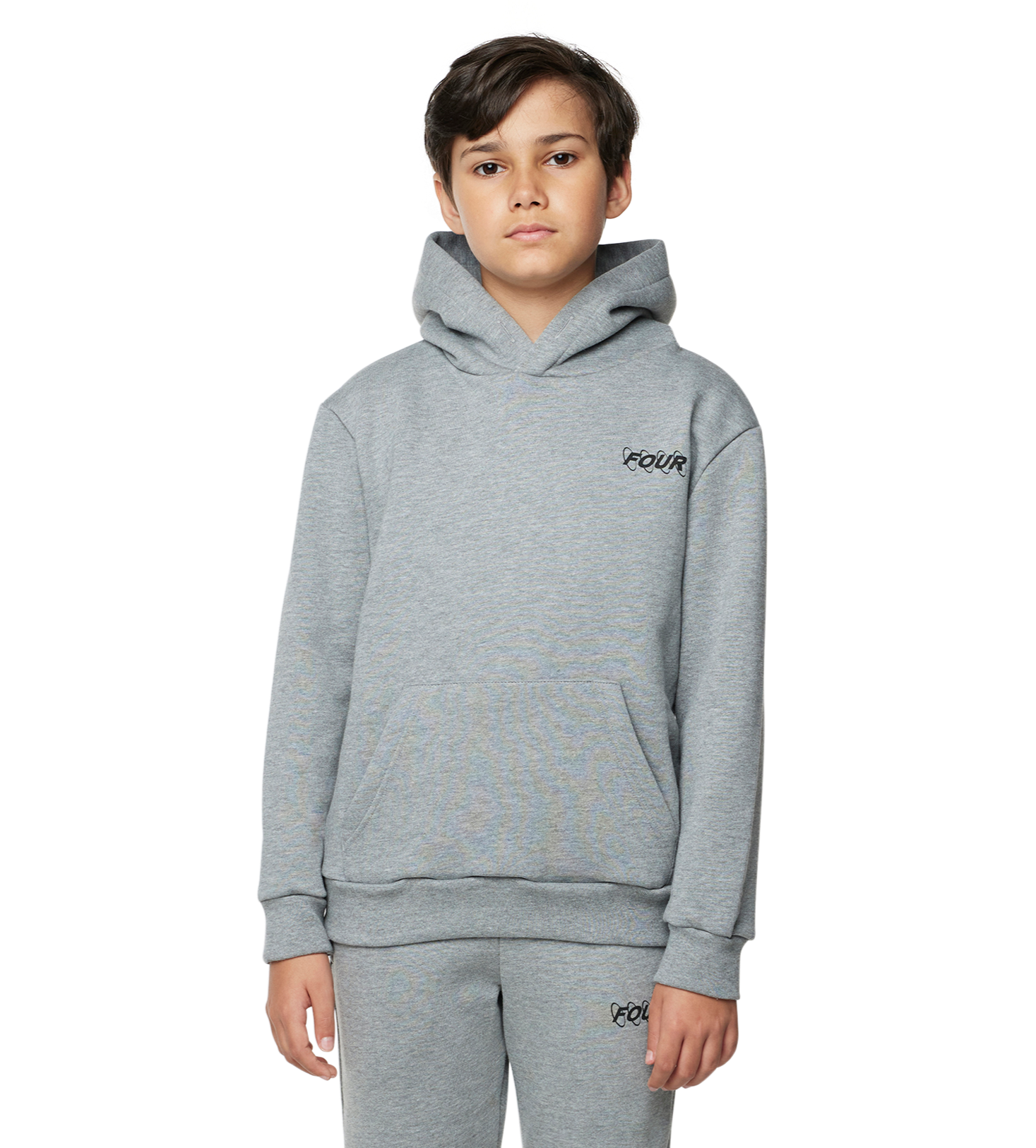 FOUR Circles Logo Hoodie in Grey