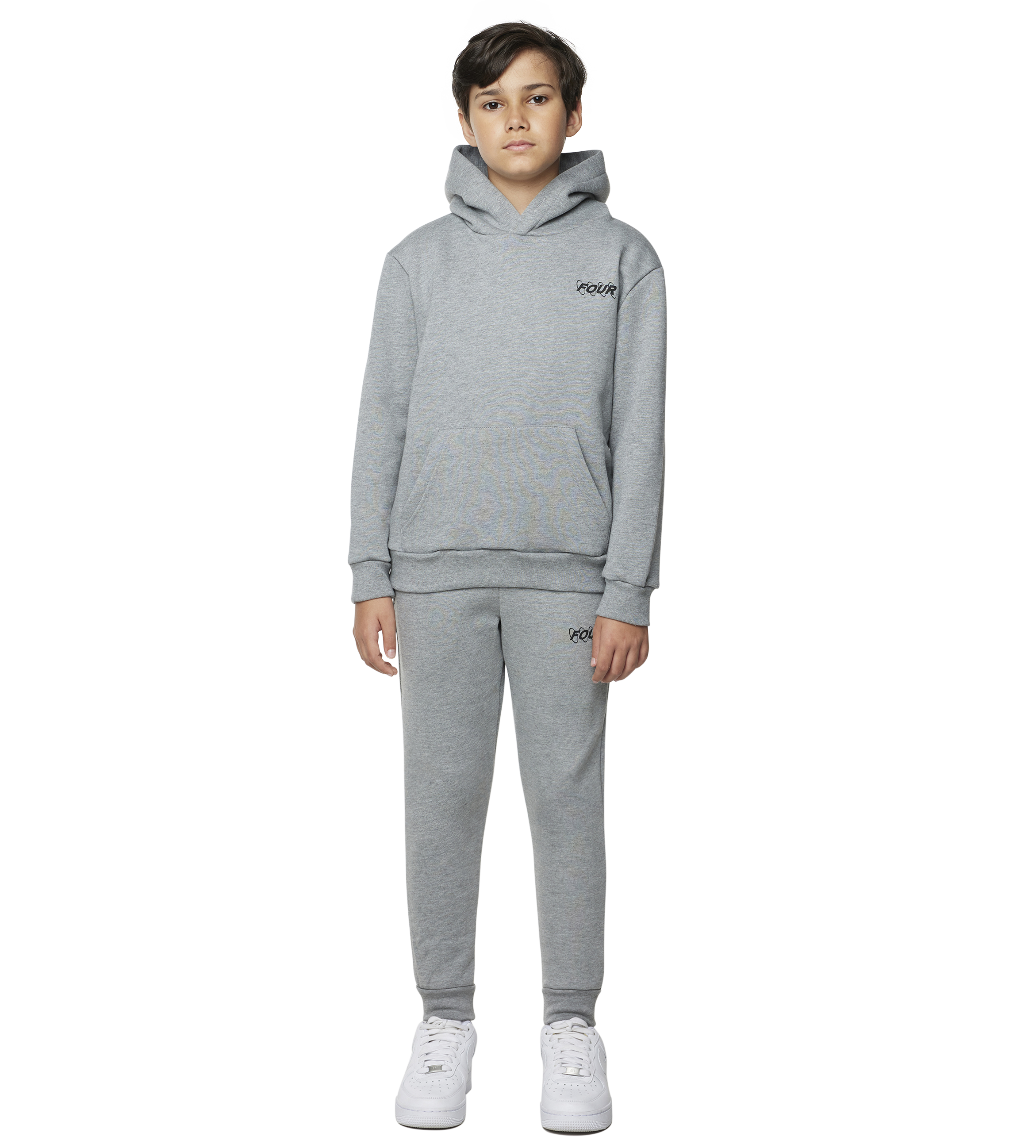 FOUR Circles Logo Hoodie in Grey