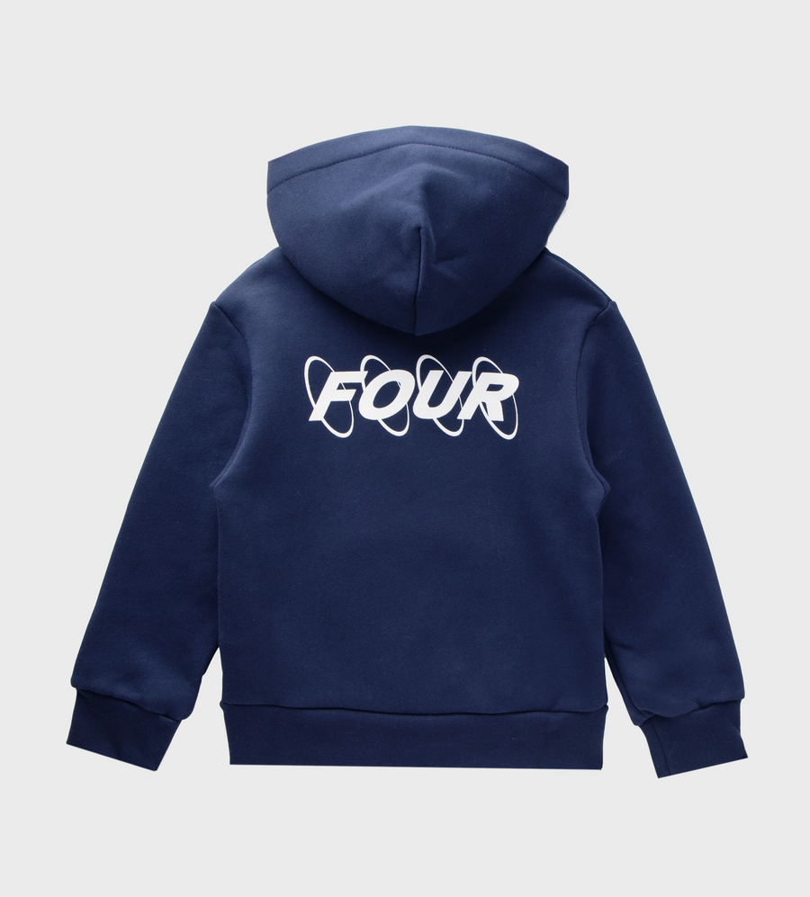 FOUR Circles Logo Hoodie in Marine Blue