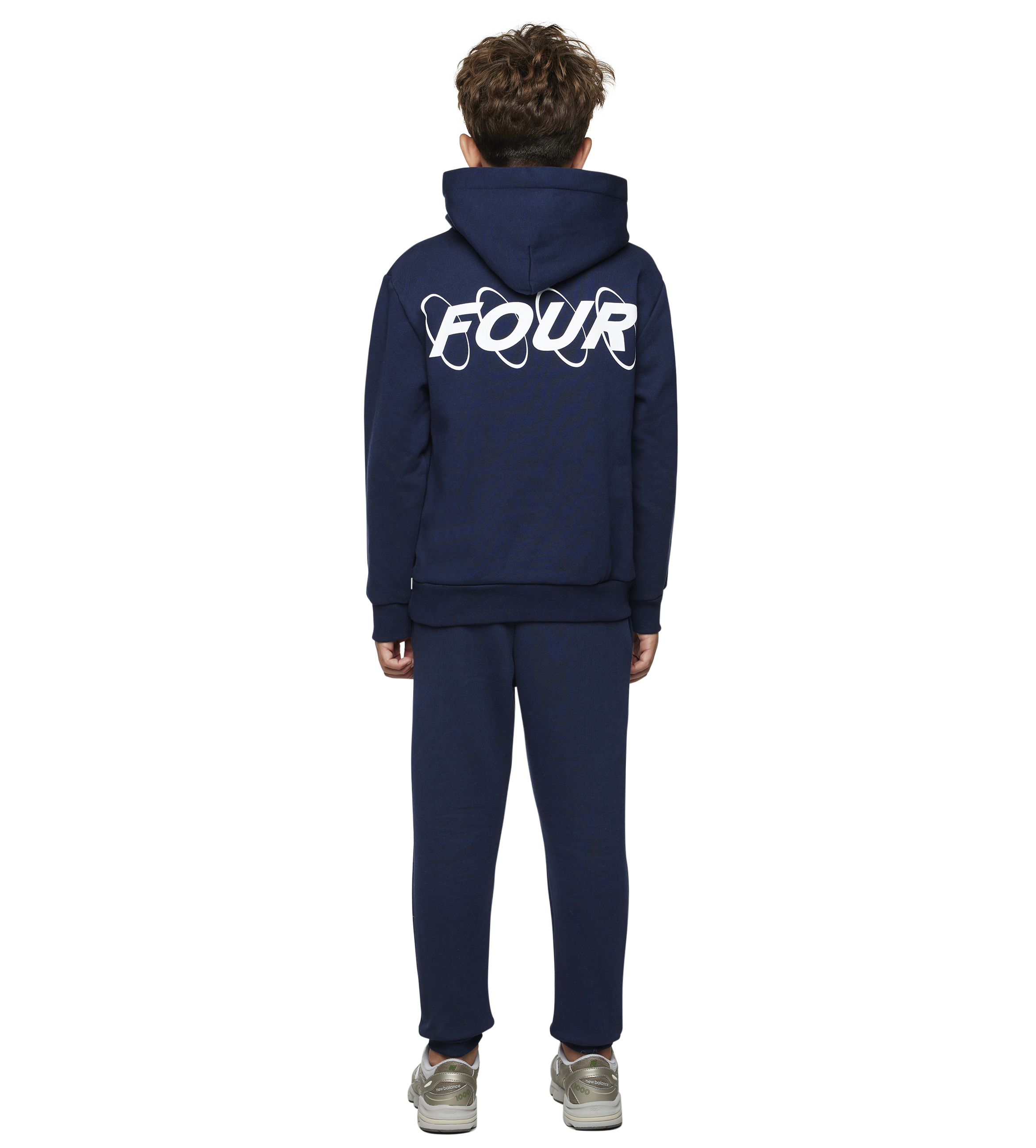 FOUR Circles Logo Hoodie in Marine Blue