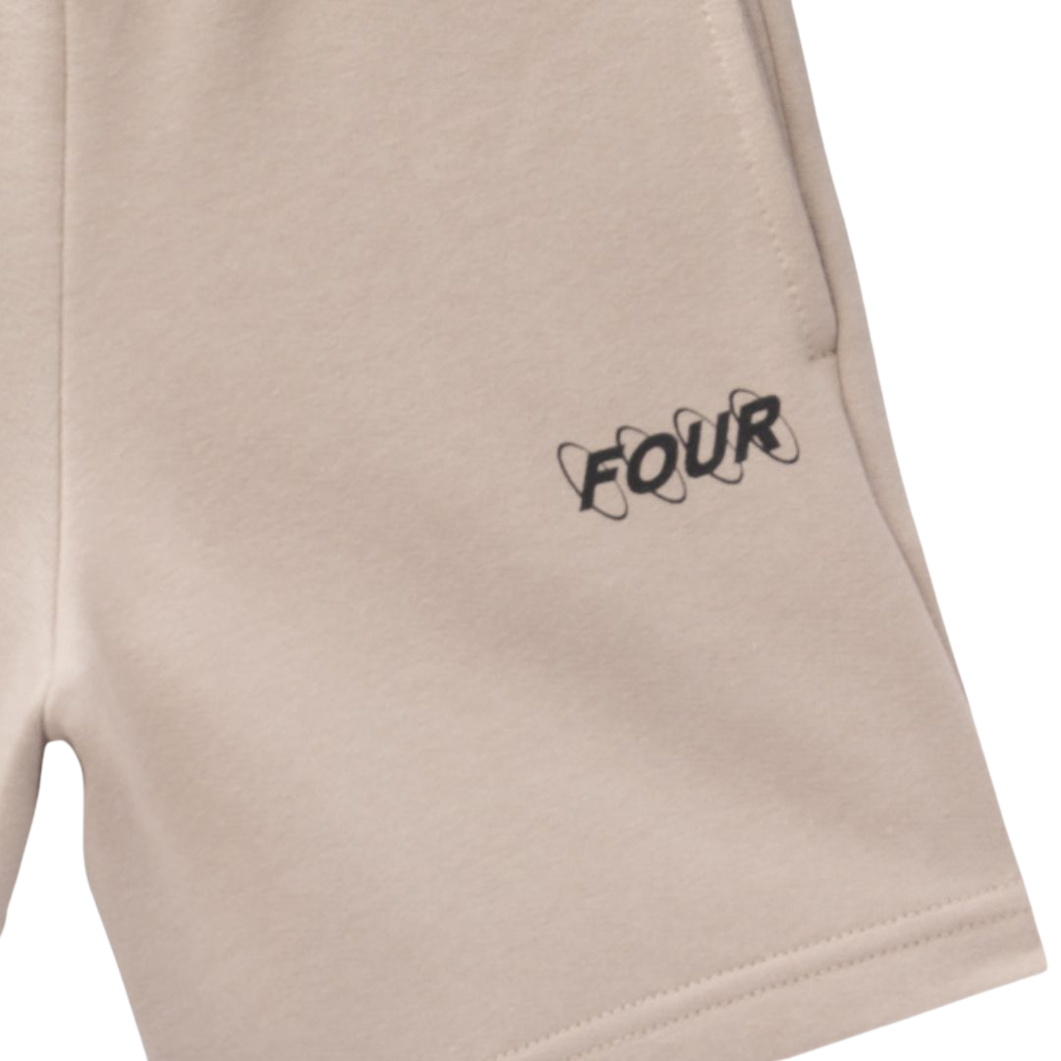 FOUR Circles Logo Shorts in Vintage Khaki
