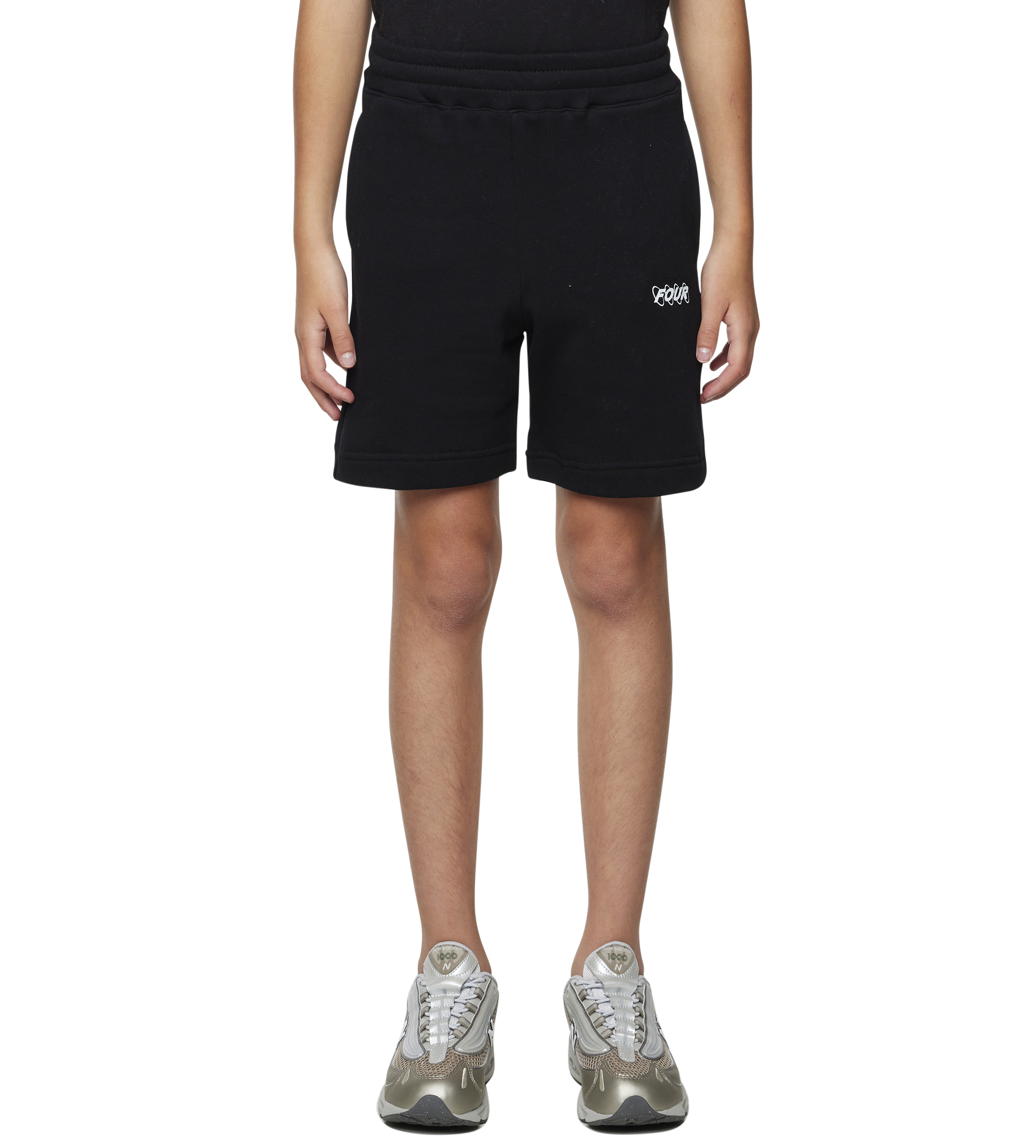 FOUR Circles Logo Shorts in Black