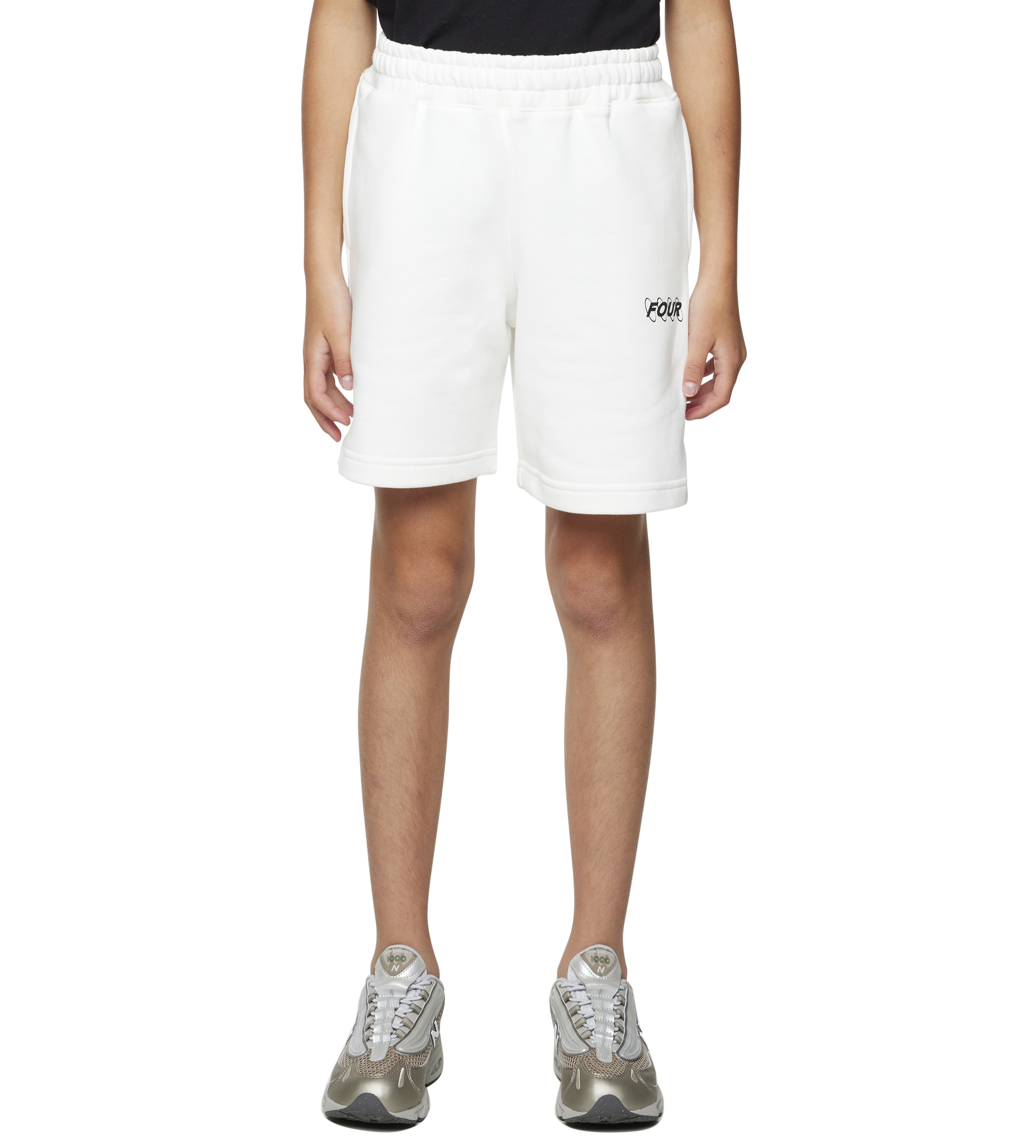 FOUR Circles Logo Shorts in Panna