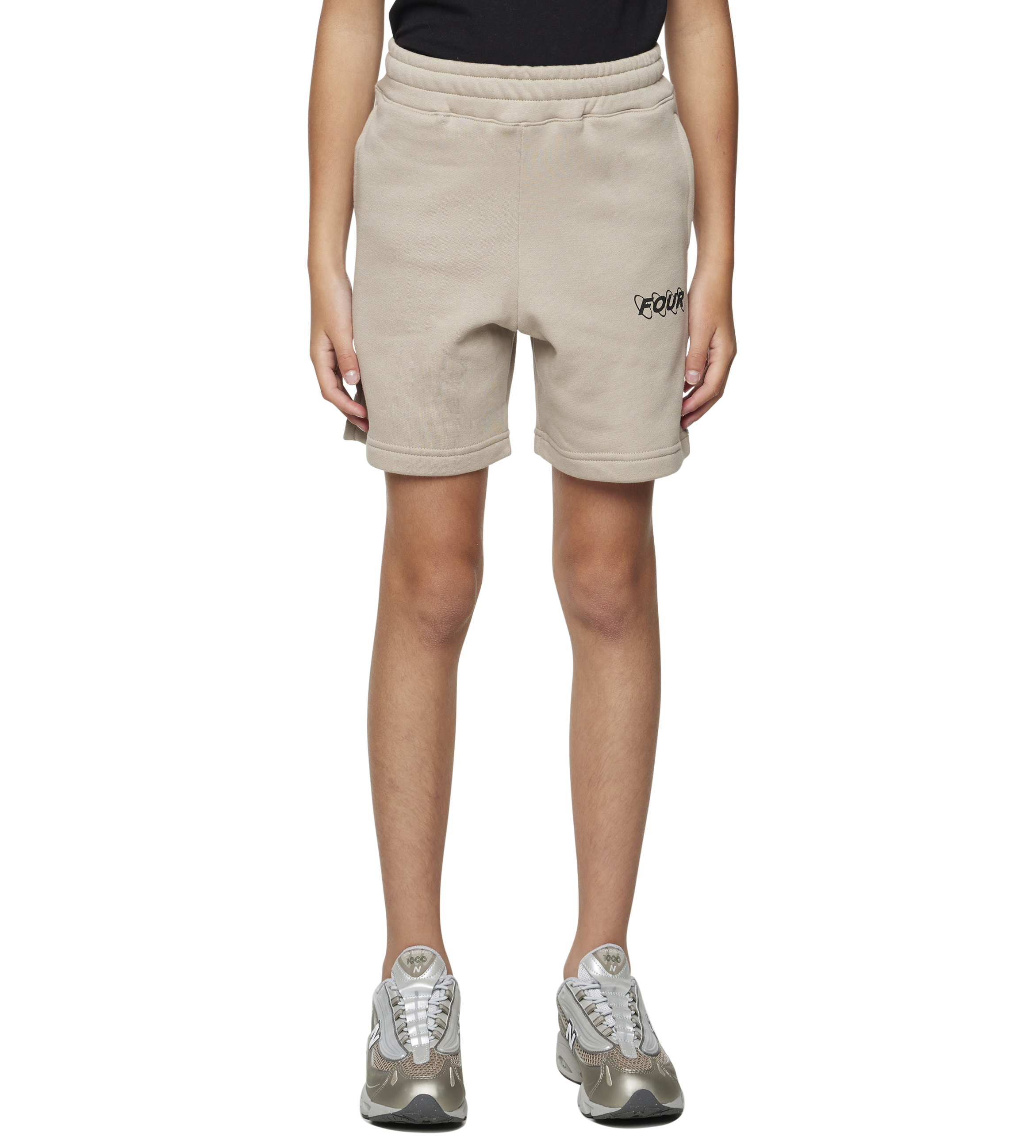 FOUR Circles Logo Shorts in Vintage Khaki