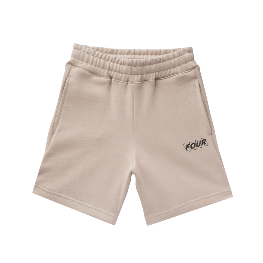 FOUR Circles Logo Shorts in Vintage Khaki