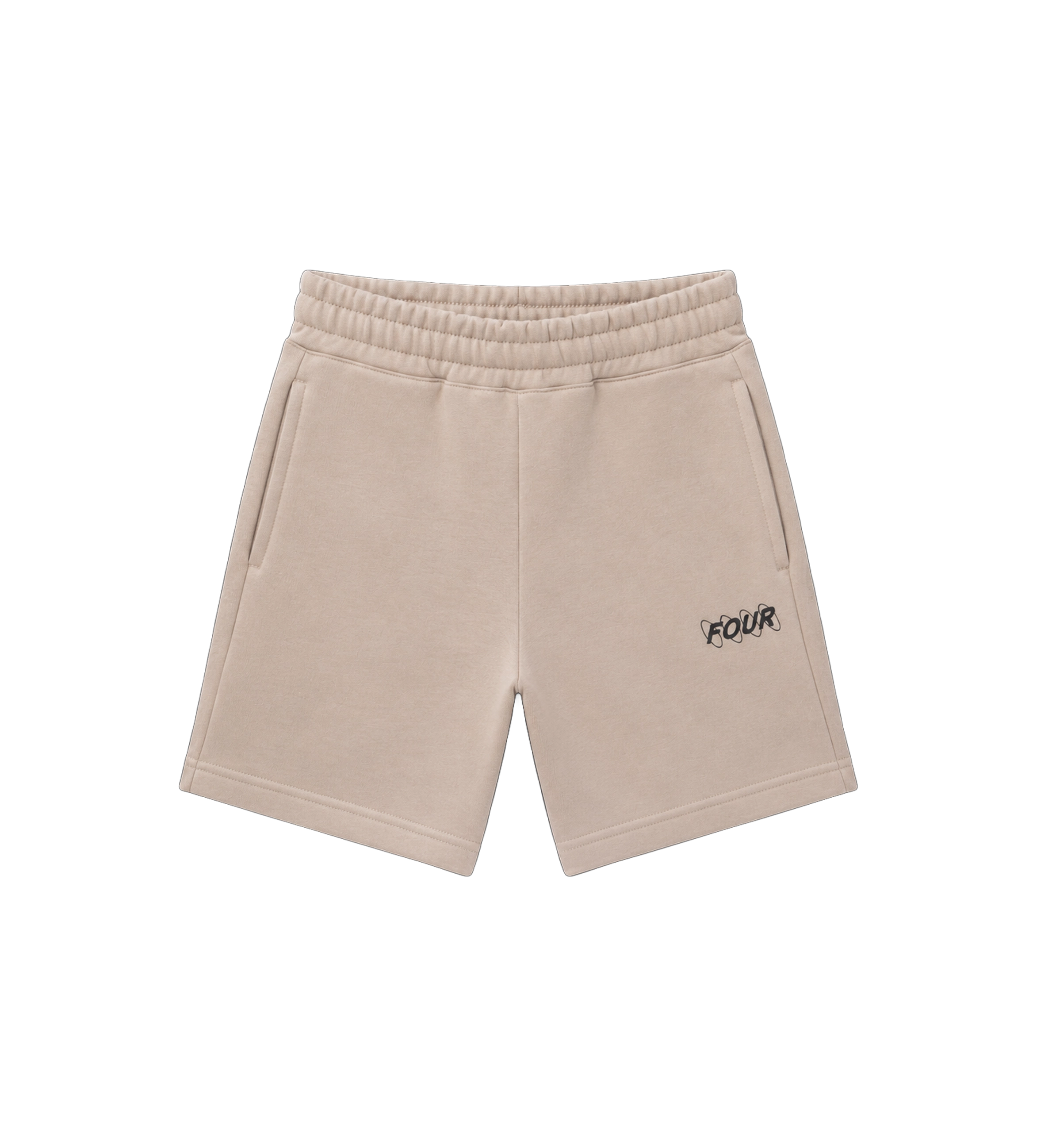 Circles Logo Shorts Vintage Khaki
