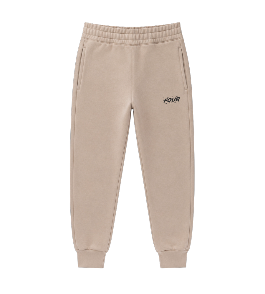 Circles Logo joggingbroek vintage kaki