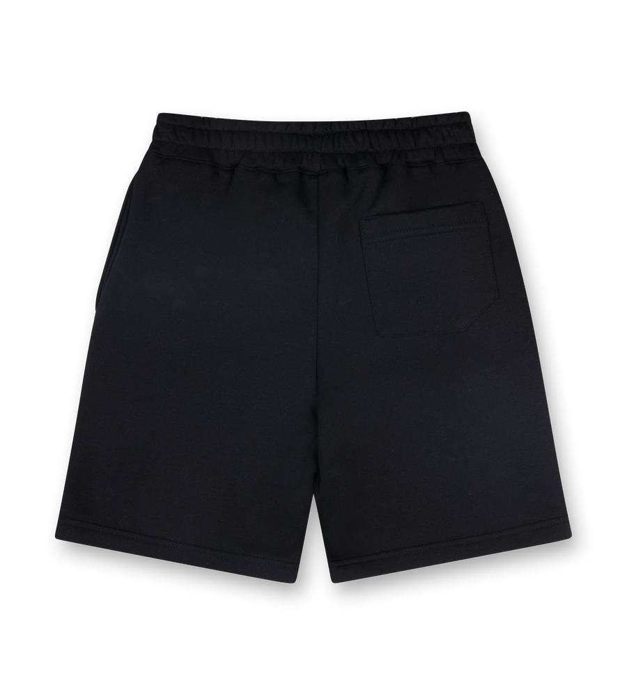 FOUR Circles Logo Swim Shorts in Black/ Princess Blue