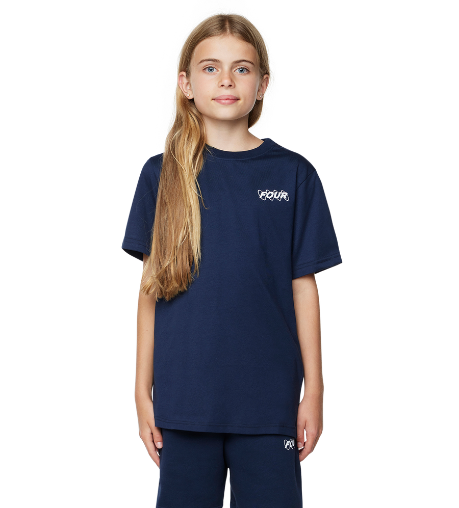 FOUR Circles Logo T-shirt in Marine Blue
